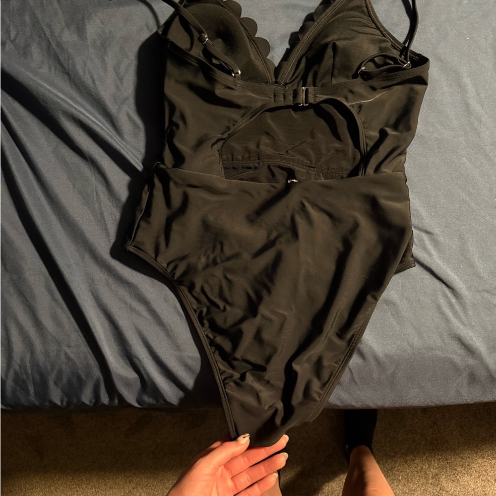 Black Women's One-Piece Swimsuit